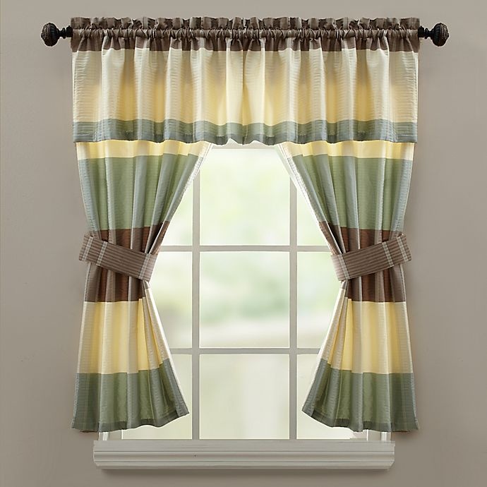 slide 1 of 1, Croscill Fairfax Bath Window Curtain Valance - Taupe, 1 ct