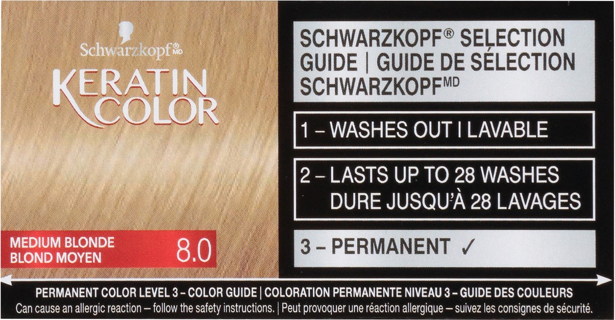 slide 2 of 9, Schwarzkopf Permanent Anti-Age Hair Color 8.0 Silky Blonde, 1 ct