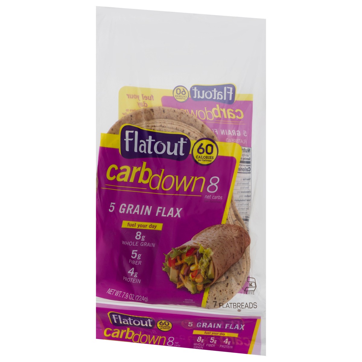 slide 3 of 9, Flatout Newgem Sandwich Wraps Carrot - 2.3 OZ, 2.3 oz