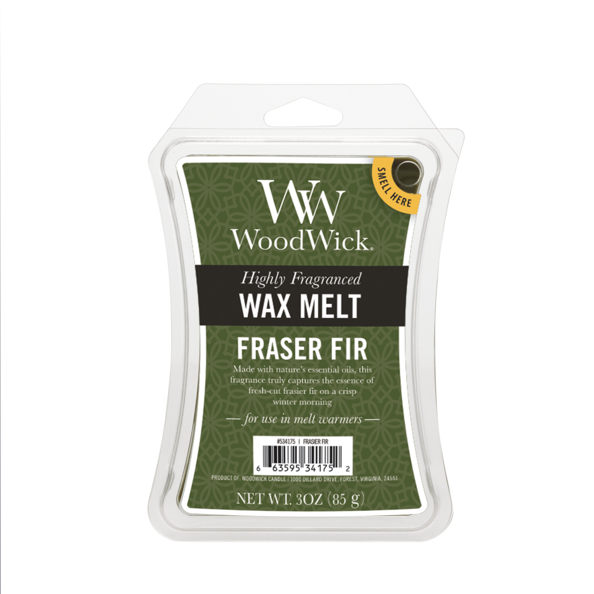 slide 1 of 5, Woodwick Wax Melts Frasier Fir, 3 oz