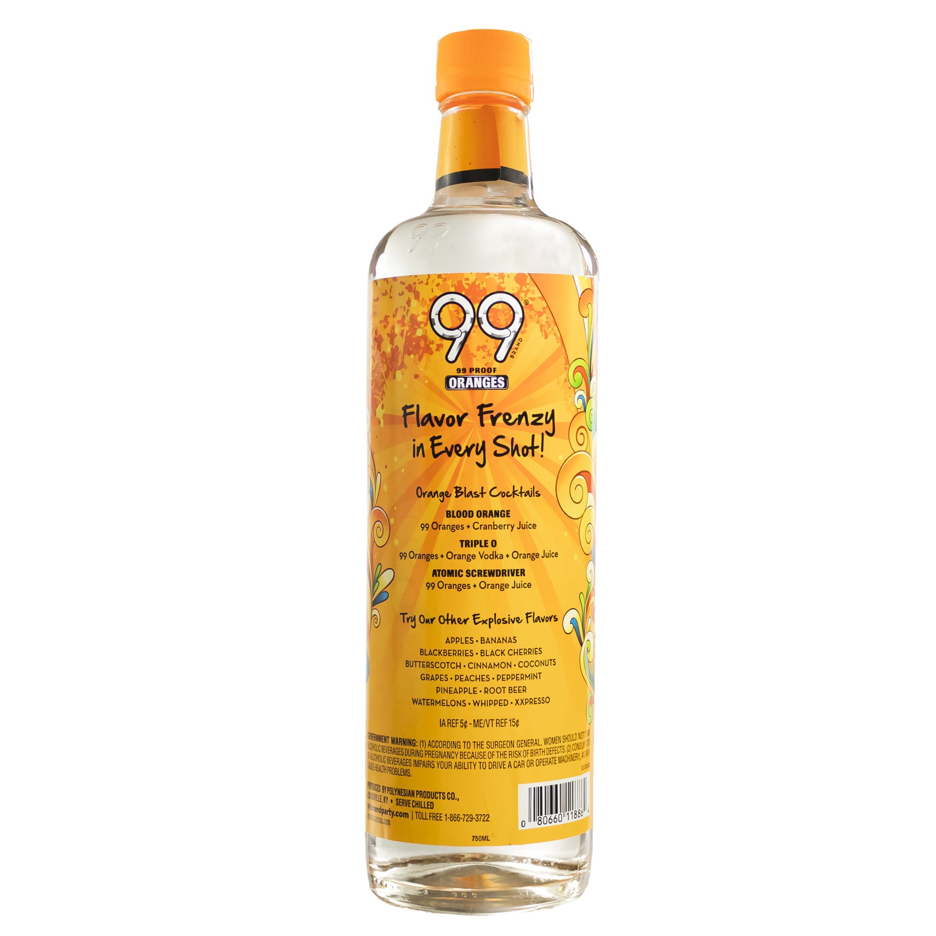 slide 2 of 2, 99 Brand Oranges Schnapps, 750 ml