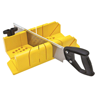 slide 4 of 9, Stanley Saw with Clamp Miter Box, 1 ct