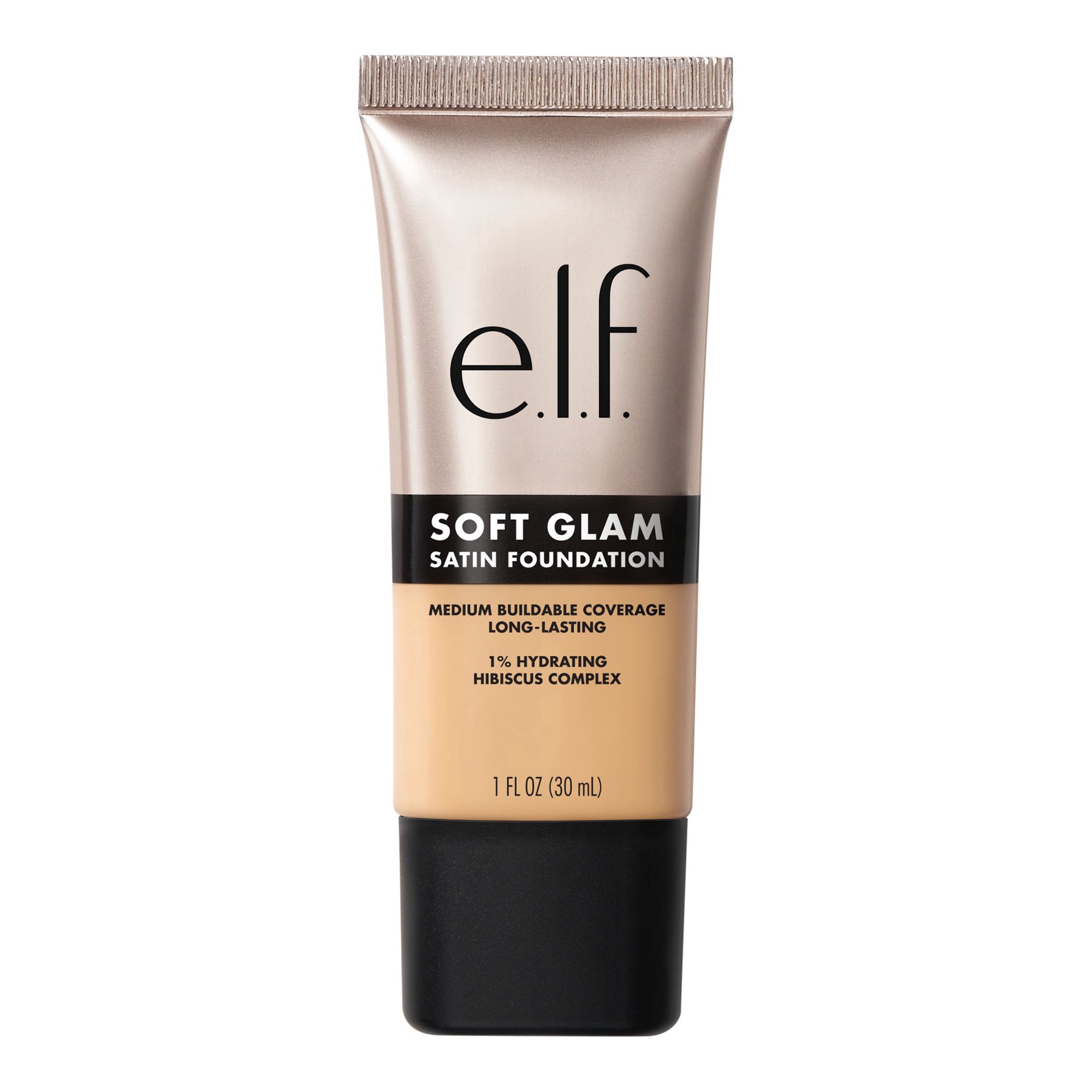 slide 1 of 1, e.l.f. Soft Glam Satin Foundation - Light Warm, 1 oz