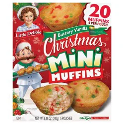 Snack Cakes, Little Debbie Family Pack Mini Muffins (Christmas)