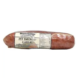 StoneRidge Meat & Country Market Summer Sausage, Natural Casing, Pit Smoked Garlic