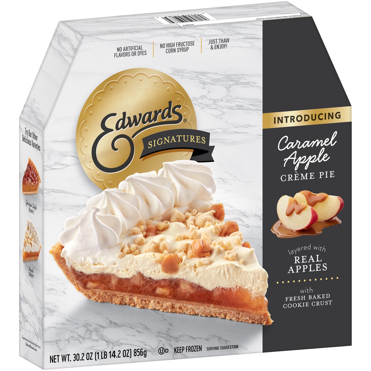 slide 9 of 14, Edwards Apple Signature Apple Creme Pie, 30.2 oz