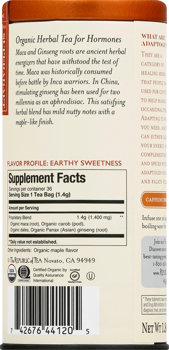 slide 12 of 12, The Republic Of Tea Tea Super Adapt Hormone Harmony - 36 ct, 