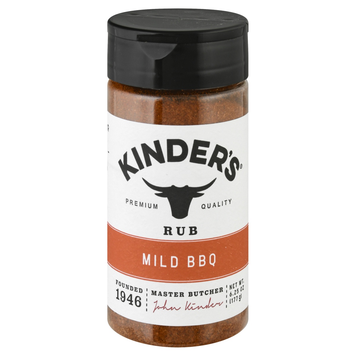 slide 1 of 1, Kinder's Mild BBQ Rub 6.25 oz, 6.5 oz