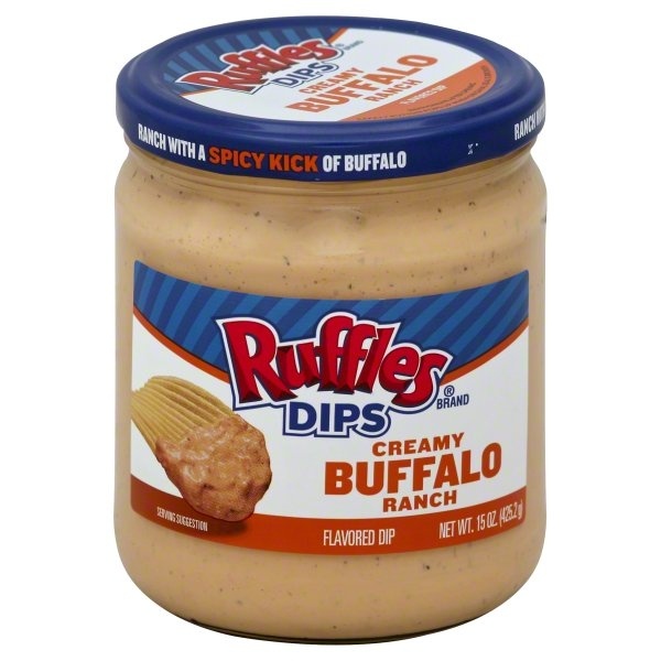 slide 1 of 1, Ruffles Creamy Buffalo Ranch Flavored Dip, 15 oz