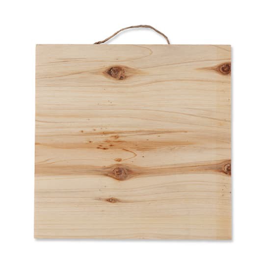 slide 1 of 4, 10" X 10" Natural Wood Square Plaques By Make Market, 2ct., 2 ct