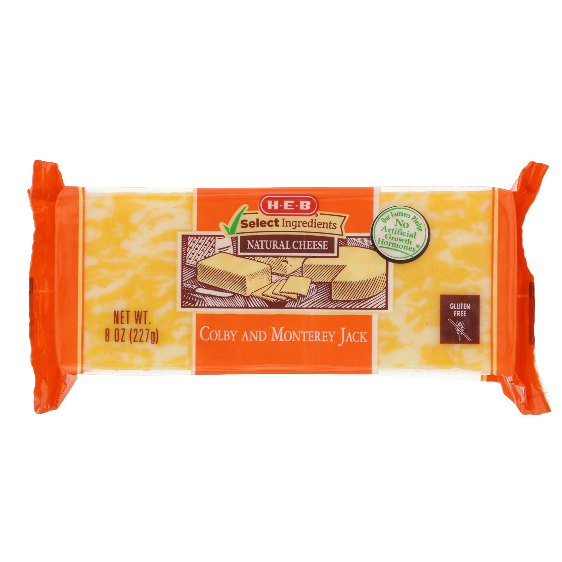 slide 1 of 1, H-E-B Colby Jack Cheese, 8 oz