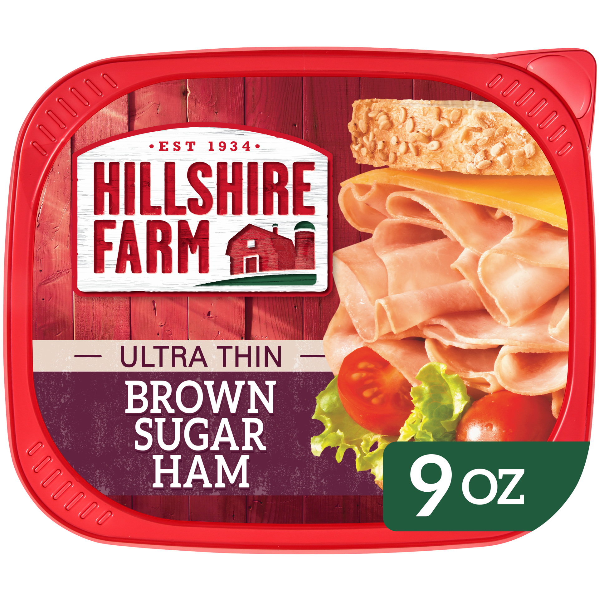 slide 1 of 5, Hillshire Farm Ultra Thin Sliced Brown Sugar Ham Sandwich Meat, 9 oz, 255.15 g