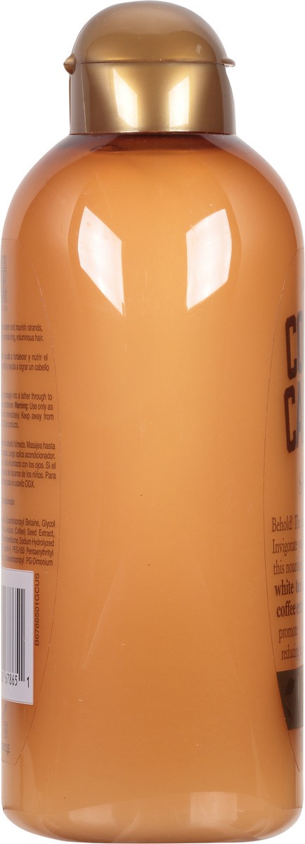 slide 3 of 9, OGX Anti-Hair Fall + Coconut Caffeine Strengthening Shampoo, 13 fl oz