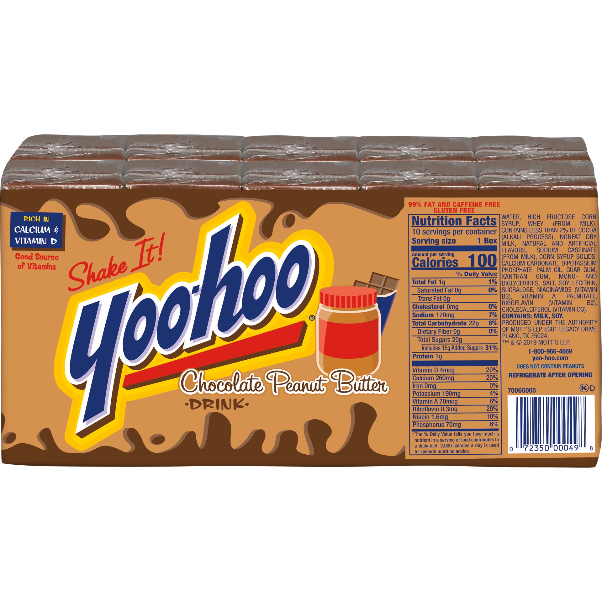 slide 3 of 3, Yoo-hoo Chocolate Peanut Butter Drink- 10 ct, 10 ct