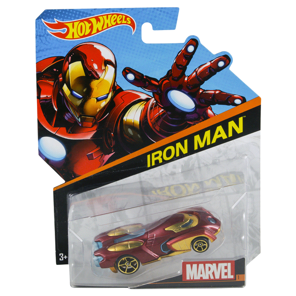 slide 1 of 6, Hot Wheels Marvel Character Car Assortment, 1 ct