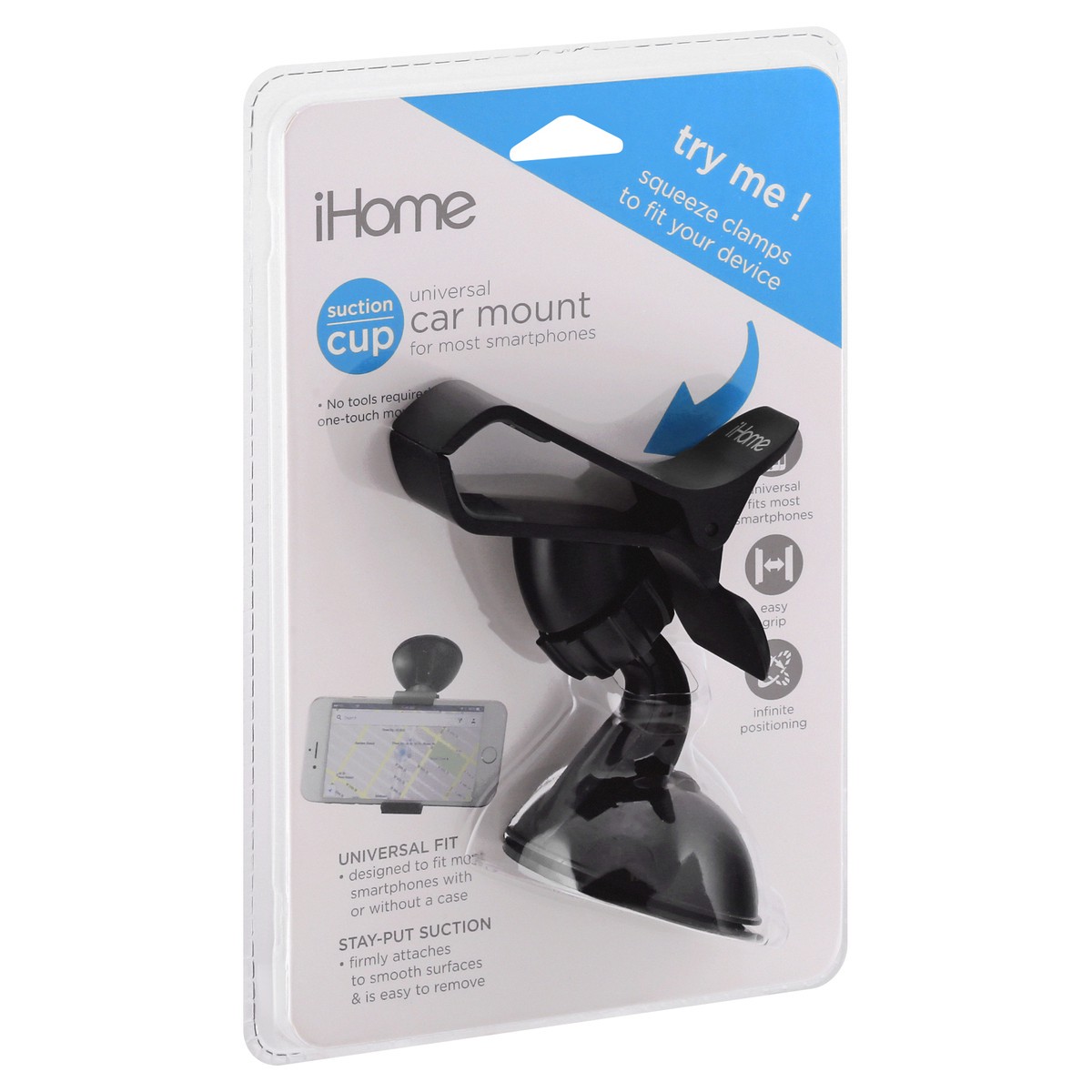 slide 9 of 9, iHome Suction Cup Car Mount 1 ea, 1 ct