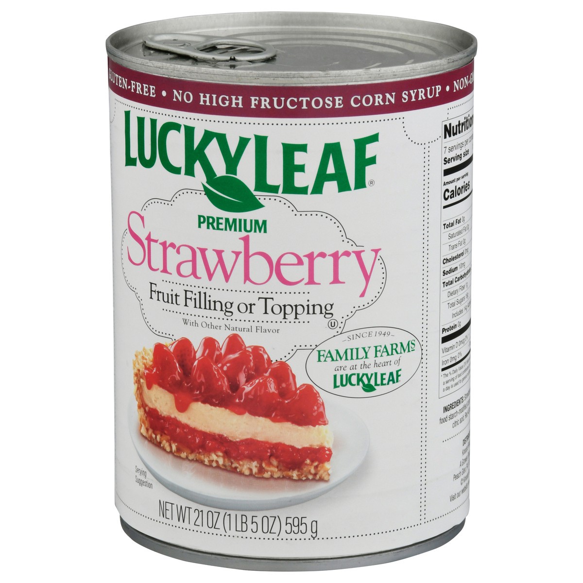 slide 3 of 14, Lucky Leaf Premium Strawberry Fruit Filling or Topping 21 oz, 21 oz