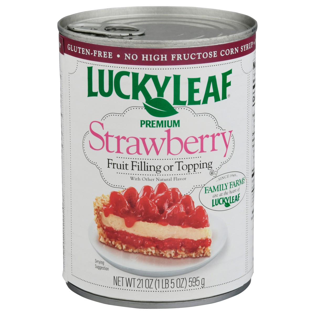 slide 7 of 14, Lucky Leaf Premium Strawberry Fruit Filling or Topping 21 oz, 21 oz