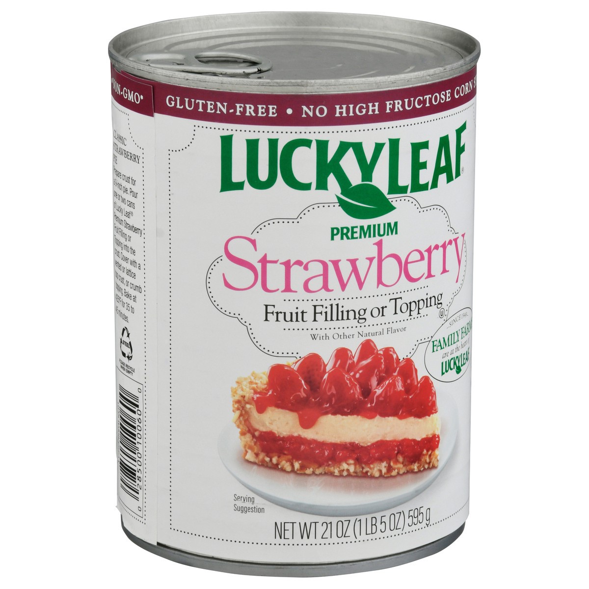 slide 2 of 14, Lucky Leaf Premium Strawberry Fruit Filling or Topping 21 oz, 21 oz