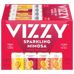 Vizzy Mimosa Hard Seltzer Variety Pack, 12 Pack, 12 fl oz Cans, 5% ABV