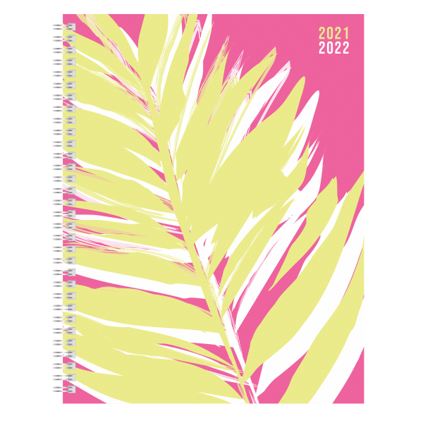 slide 1 of 3, Office Depot Brand Fashion Weekly/Monthly Academic Planner, 8-1/2'' X 11'', Tropical Techtopia, July 2021 To June 2022, Dx200580-008, 1 ct