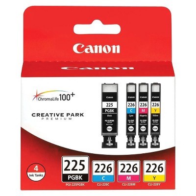 slide 1 of 5, Canon PGI-225/CLI-226 Printer Ink Cartridges, 4 ct