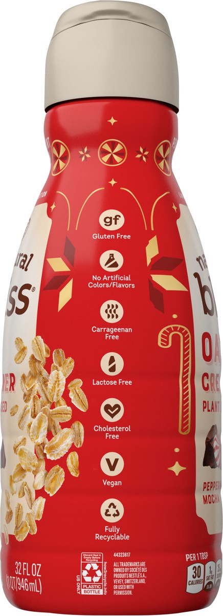 slide 2 of 7, Coffee-Mate Nestle Coffee Mate Peppermint Mocha Flavored Oat Milk Creamer, Plant Based Liquid Coffee Creamer, 32 Fl Oz 32 fl oz., 32 fl oz