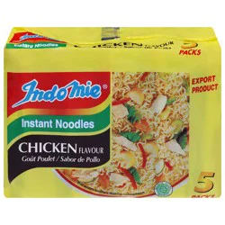 Indomie Chicken Flavour Instant Noodles - 5 x 2.47 oz Packs