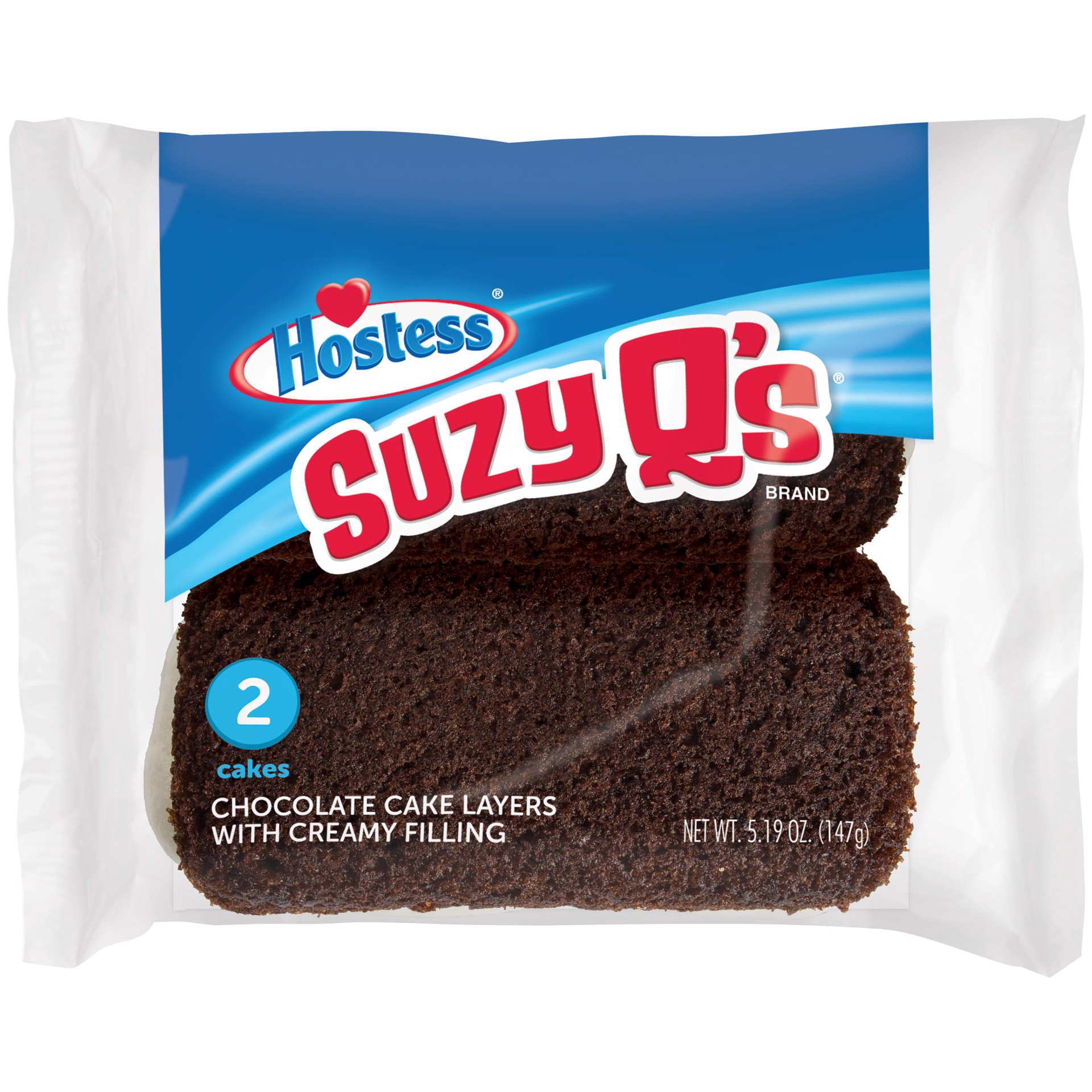 slide 1 of 5, HOSTESS Chocolate SUZY Q'S Single Serve, 2 count, 5.19 oz, 5.19 oz