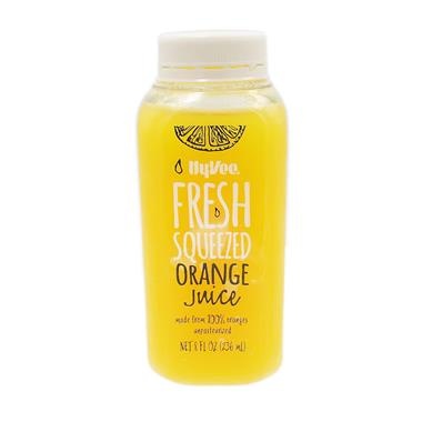 slide 1 of 1, Hy-Vee Fresh Squeezed Orange Juice - 8 fl oz, 8 fl oz