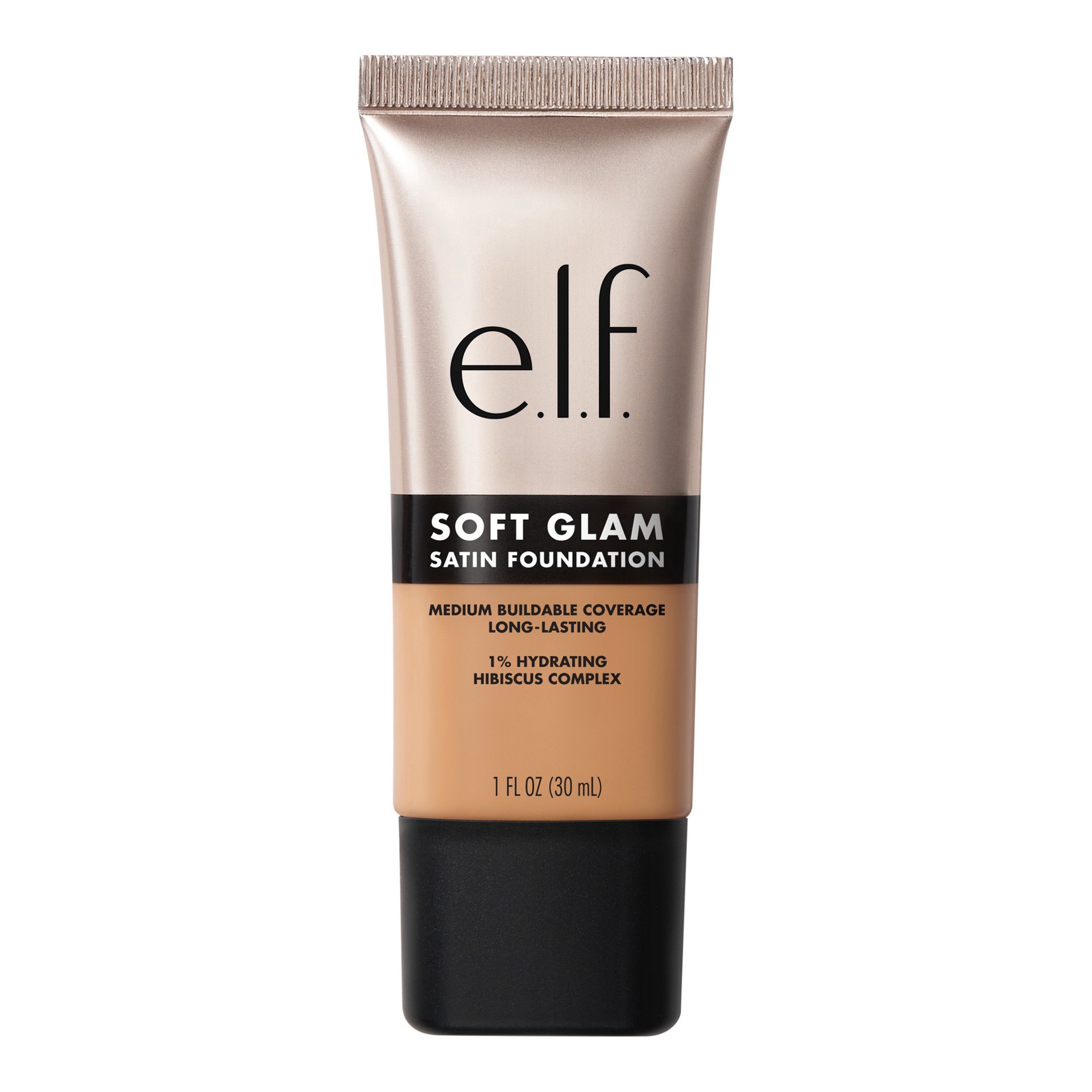 slide 1 of 1, e.l.f. Soft Glam Satin Foundation - Medium Warm, 1 oz