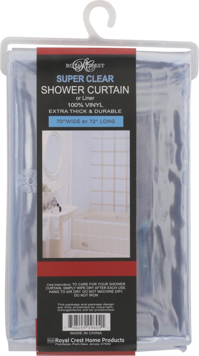 slide 4 of 11, Royal Crest Super Clear Shower Curtain or Liner 1 ea, 1 ct
