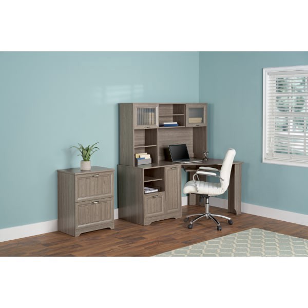 slide 5 of 8, Realspace® Magellan 60""W Corner Computer Desk, Gray, 1 ct