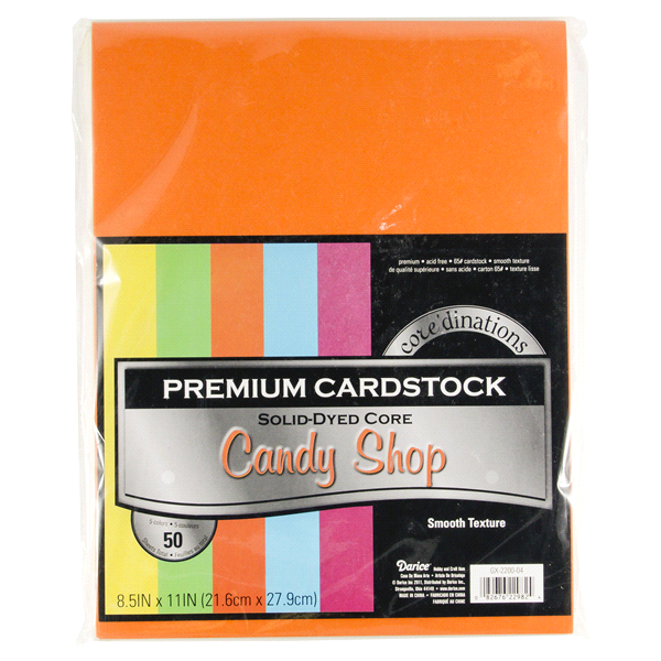 slide 1 of 1, Darice Cardstock Value Pack Candy Shop, 8.5 in x 11 in