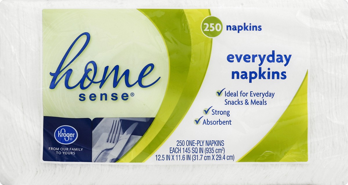 slide 1 of 5, Kroger Everyday Napkins, 250 ct