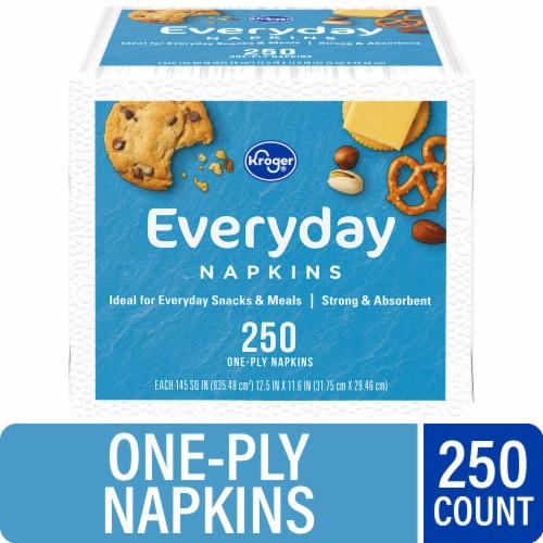slide 1 of 5, Kroger Home Sense Kroger Everyday Napkins, 250 ct