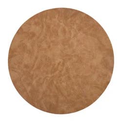Room & Retreat Round Faux Leather Placemat