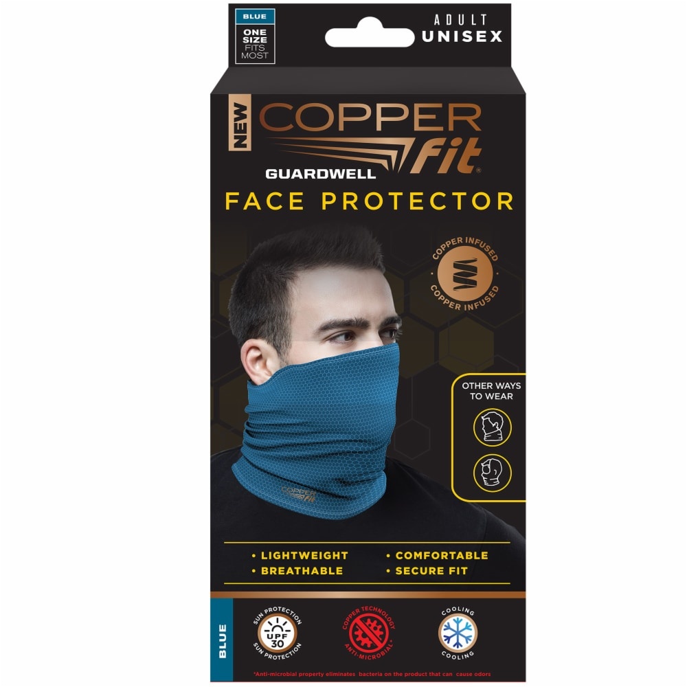 Copper Fit GuardWell Face Protector Blue 1 ct Shipt