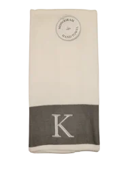 Monogram K Hand Towel - 16 in x 28 in