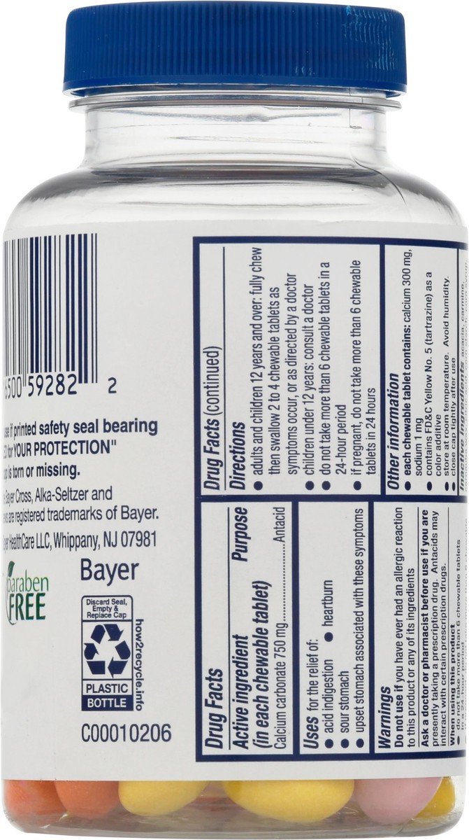 slide 13 of 13, Alka-Seltzer Extra Strength Chewable Tablets Assorted Fruit Heartburn ReliefChews 66 ea, 66 ct