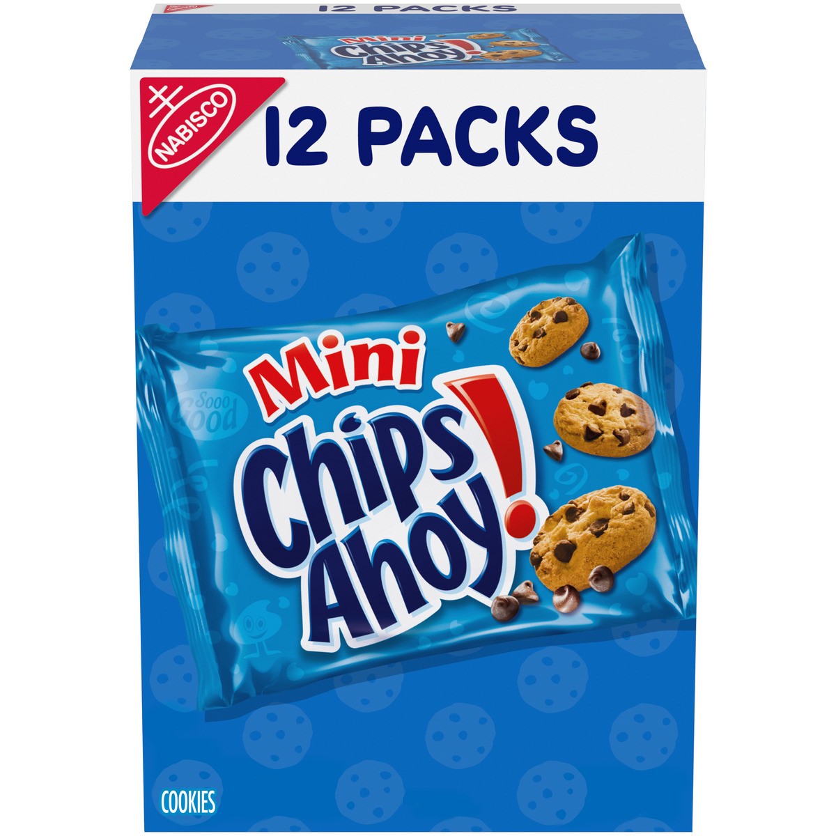 slide 2 of 16, CHIPS AHOY! Mini Original Chocolate Chip Cookies, 12 Snack Packs, 12 oz