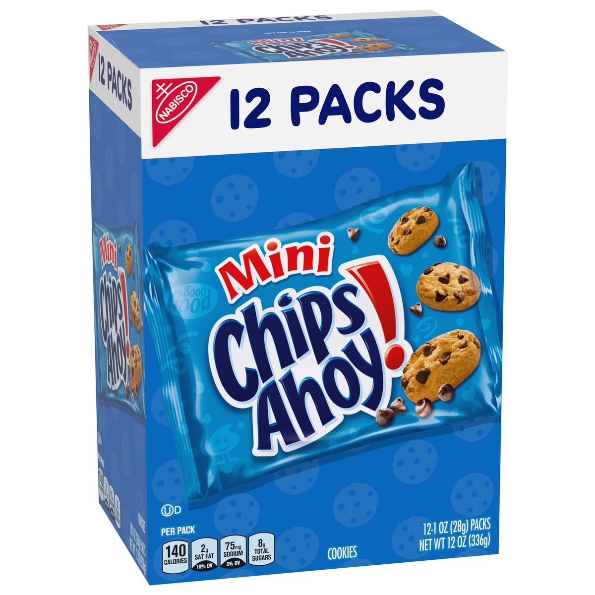 slide 12 of 16, CHIPS AHOY! Mini Original Chocolate Chip Cookies, 12 Snack Packs, 12 oz
