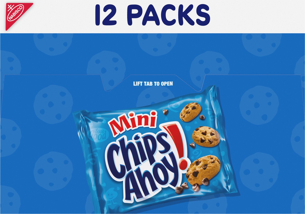 slide 15 of 16, CHIPS AHOY! Mini Original Chocolate Chip Cookies, 12 Snack Packs, 12 oz