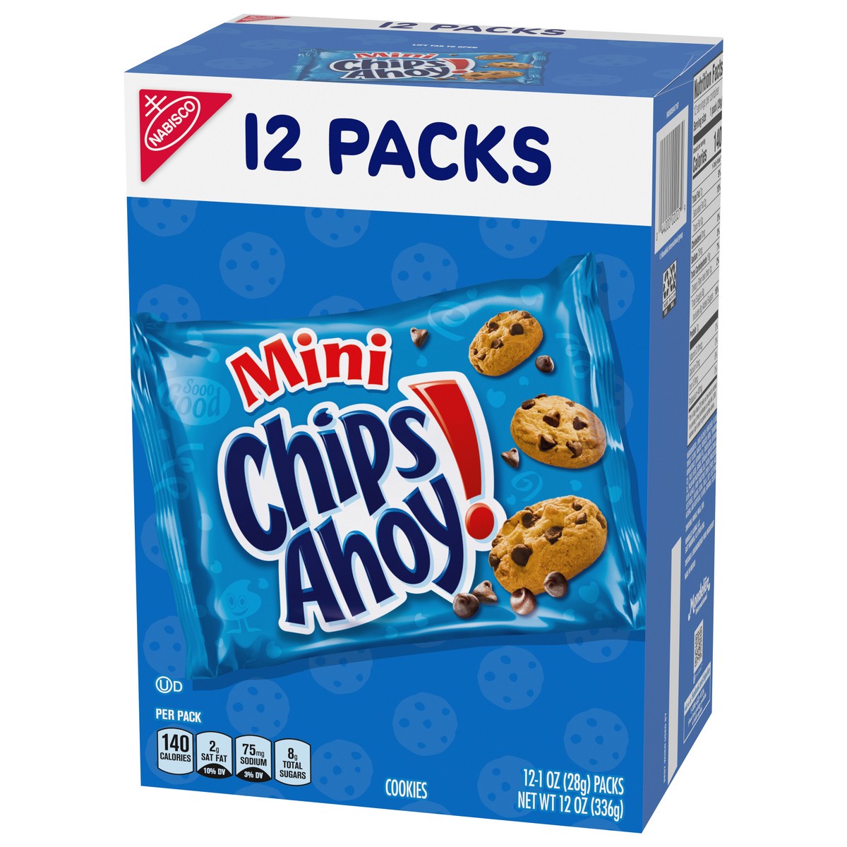slide 4 of 16, CHIPS AHOY! Mini Original Chocolate Chip Cookies, 12 Snack Packs, 12 oz