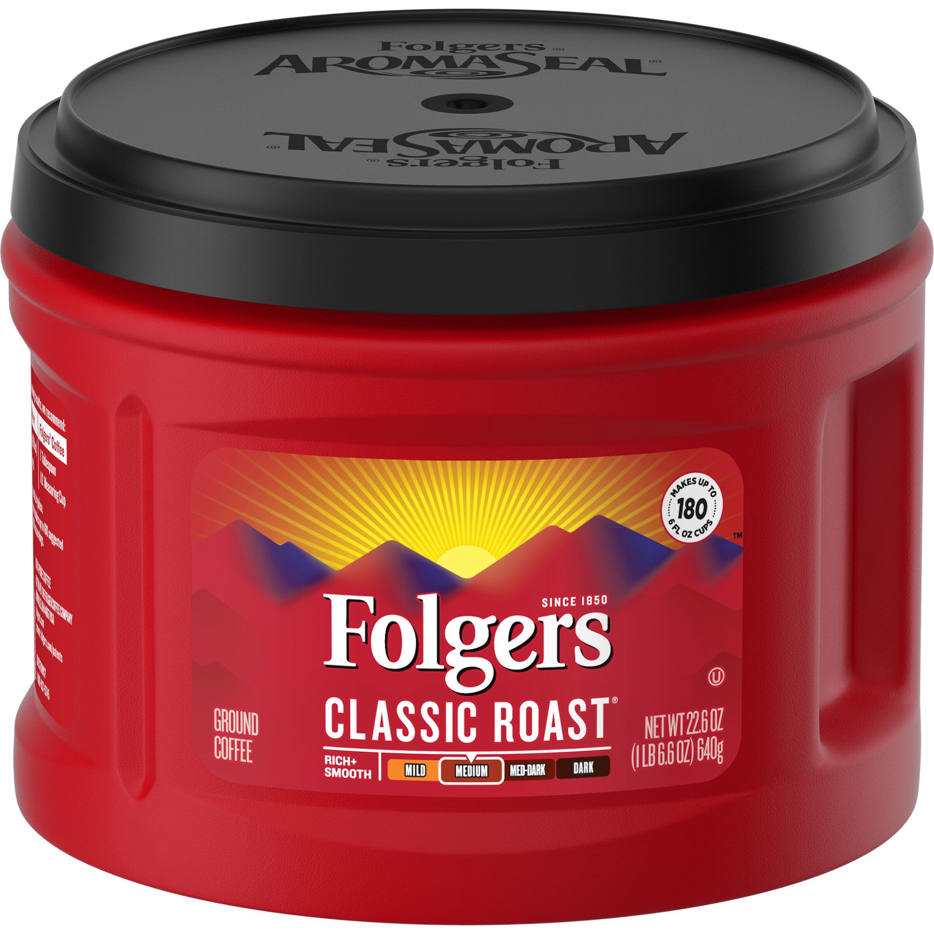 slide 1 of 3, Folgers Folger's Classic Roast Ground Coffee - 22.6 oz, 22.6 oz