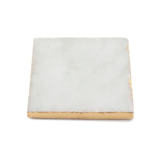 slide 1 of 1, Thirstystone Marble Coaster with Gold Edge, 1 ct