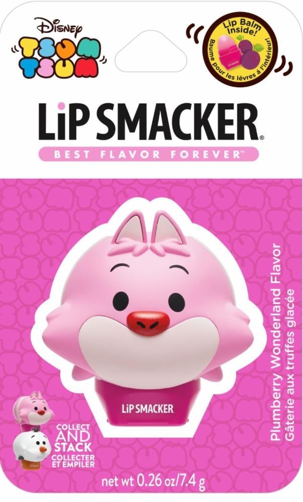 slide 1 of 1, Lip Smacker Tsum Tsum Plumberry Cat Lip Balm, 0.26 oz