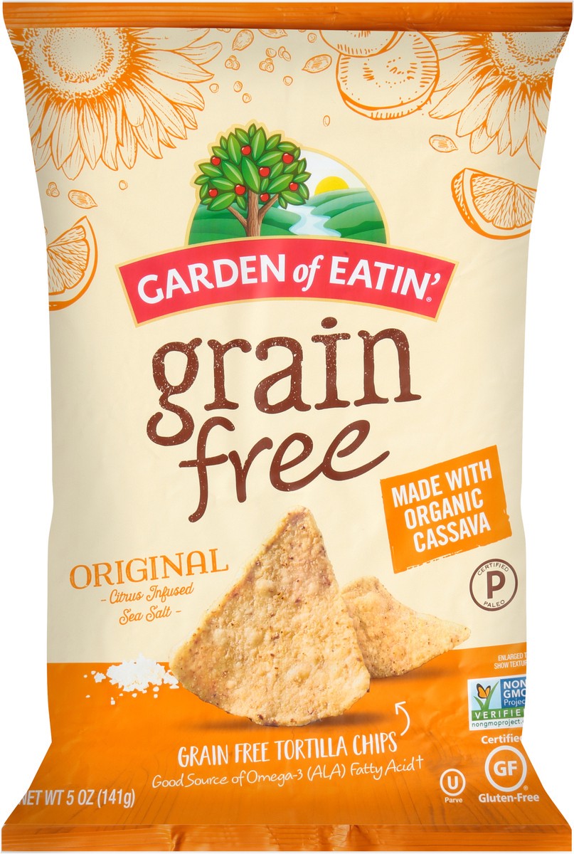 slide 4 of 7, Garden of Earth Original Grain Free Tortilla Chips 5 oz. Bag, 5 oz