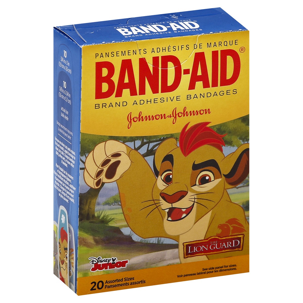 slide 5 of 5, BAND-AID Band-Aid Bandages, Disney Junior The Lion Guard Assorted Sizes 20 ct, 20 ct