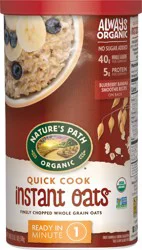 Nature's Path Organic Quick Cook Instant Oats 18 oz